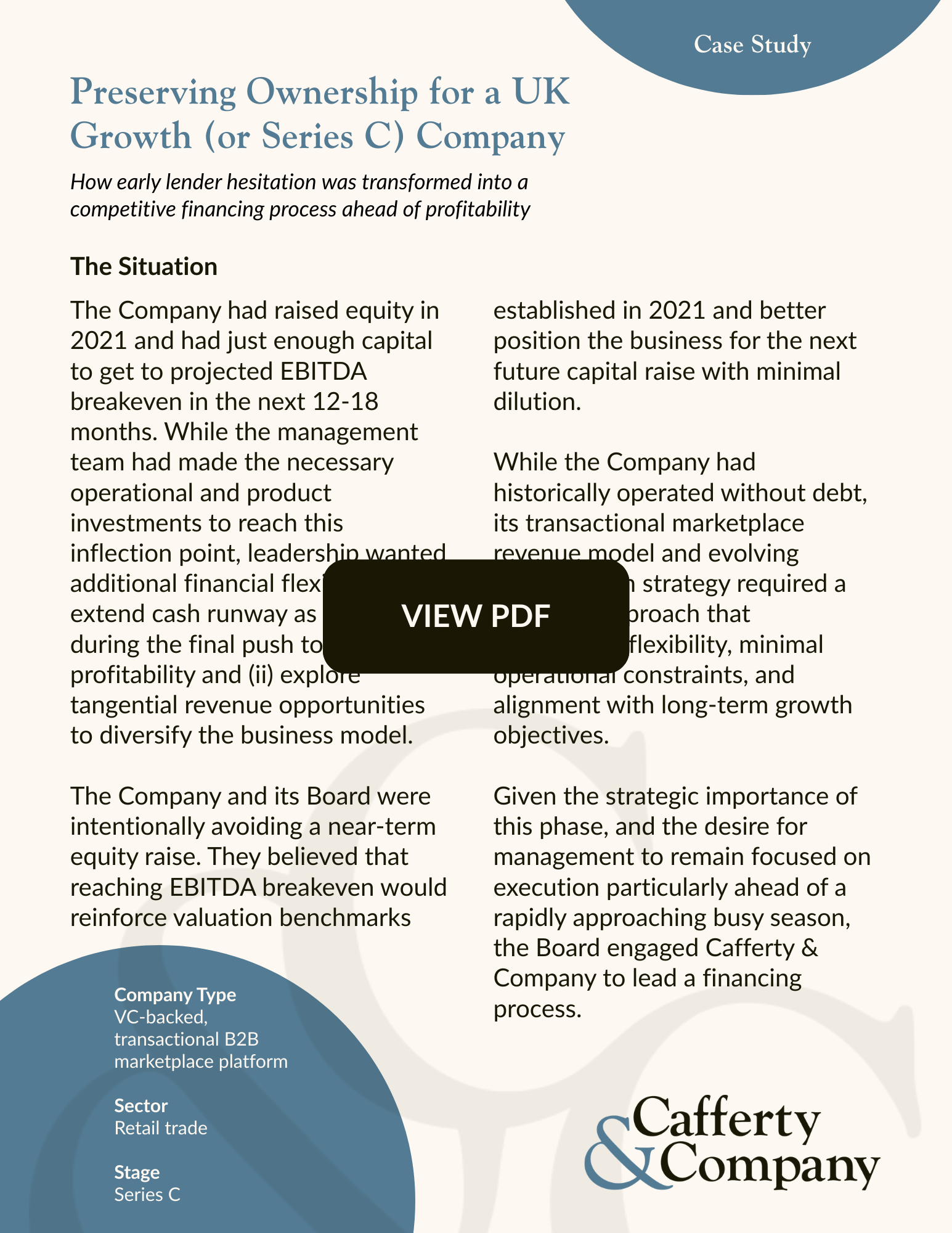 Cafferty Case Study Cover - Preserving Ownership